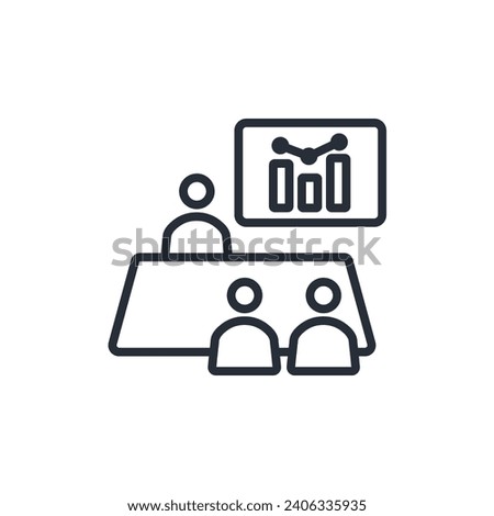 manager icon. vector.Editable stroke.linear style sign for use web design,logo.Symbol illustration.