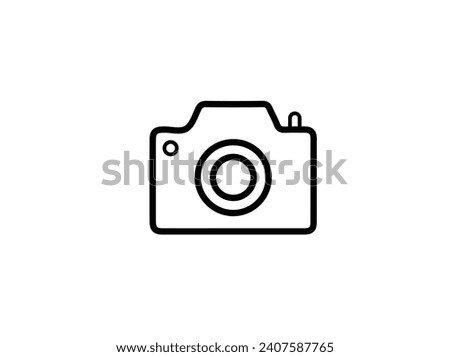 Photo camera vector icon ok for business.