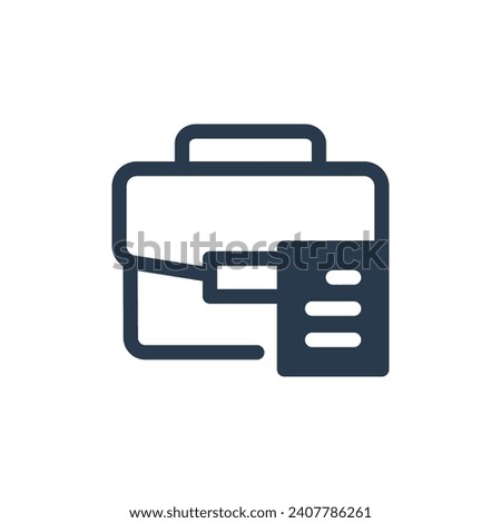 Professional Briefcase Vector Icon Illustration for Business Meetings