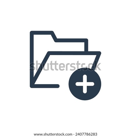 Organized Folder Vector Icon Illustration for File Management