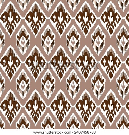 Tribal ikat ethnic motifs pattern