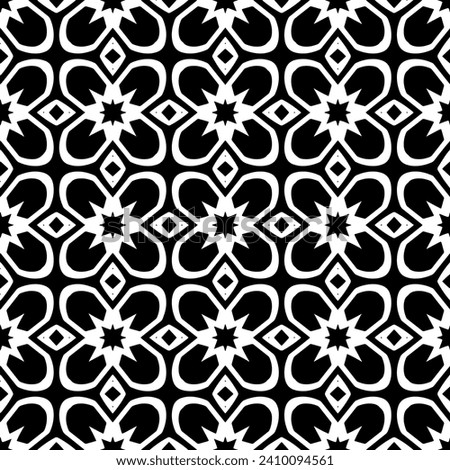 Monochrome pattern, Abstract texture for fabric print, card, table cloth, furniture, banner, cover, invitation, decoration, wrapping.seamless repeating pattern.Black color.