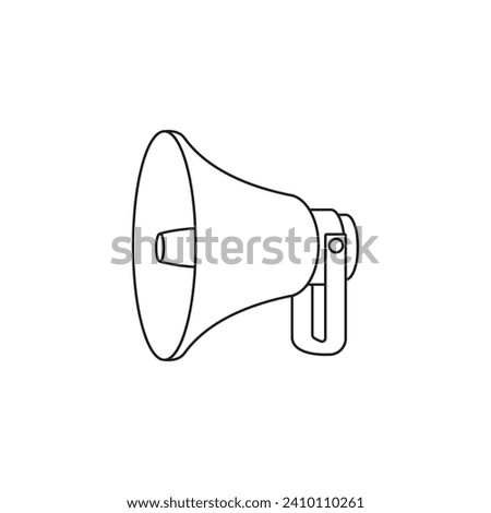 Loudspeaker speaker megaphone symbol vector