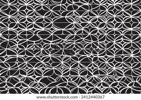 luxury carpet black traced texture on white background, vector illustration background texture