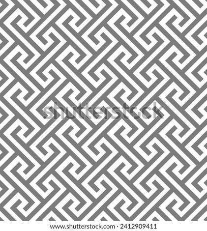 Vector seamless pattern with monochrome striped elements. Abstract geometric texture. Stylish background with repeating geometric shapes. Seamless pattern of lines. Ornamental structure.