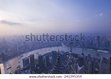 Shanghai, China City Skyline