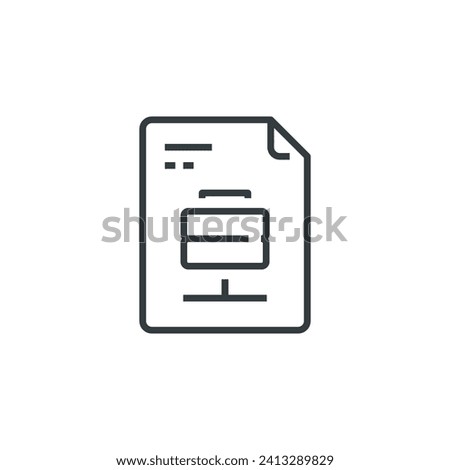 Data File icon, vector illustration