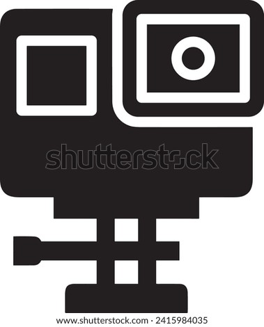 Camera icon symbol vector image. Digital photographic illustration design