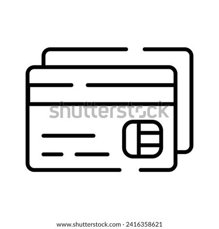 Atm card vector design in modern style, card for online payments and cash withdrawal