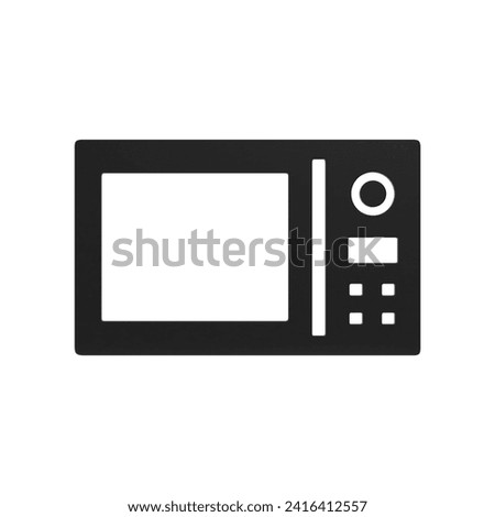   Microwave Oven symbol isolated on white background