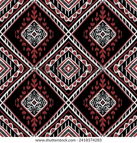 Ikat pattern Ethnic textile tribal American American Aztec fabric geometric motif mandalas native boho bohemian carpet india Asia illustrated