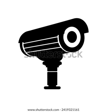 CCTV Camera. Security Surveillance System. Vector  Illustration isolated on white 
