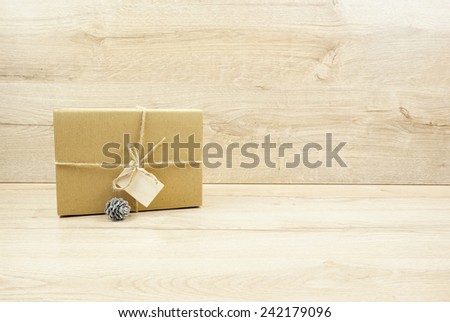 Eco gift box with cone