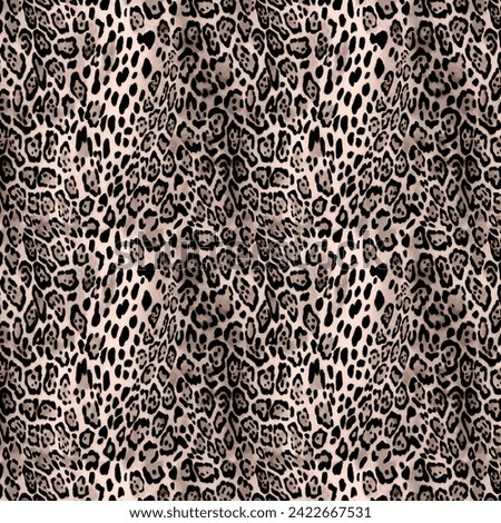 Animal print seamless pattern black realistic leopard, tiger, zebra stripes stylish modern fur wild with texture