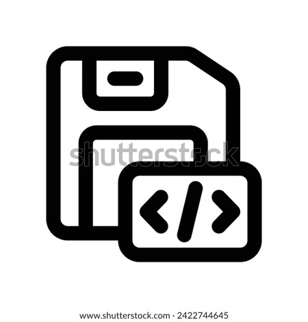 save icon. vector line icon for your website, mobile, presentation, and logo design.