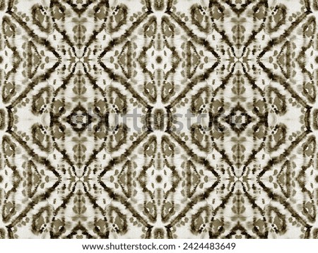 Beige Color Geometric Pattern. Water Color Geometric Brush. Tribal Vintage Batik. Abstract Dyed Dirt. Seamless Grunge Ikat Brush. Retro Grunge Bohemian Texture. Abstract Watercolour Repeat Pattern.