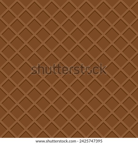 Vector illustration seamless background pattern texture wafer waffle.