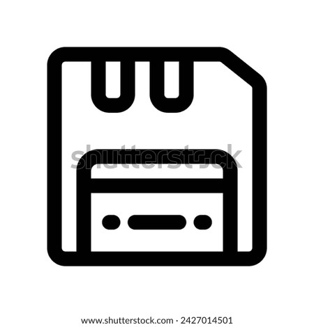 floppy disk icon. vector line icon for your website, mobile, presentation, and logo design.