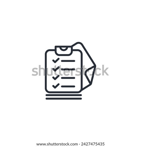 agenda icon. vector.Editable stroke.linear style sign for use web design,logo.Symbol illustration.