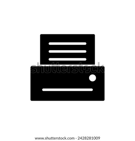 Printer icon isolated on white background. print icon. Fax vector icon.