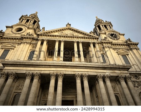 St Pauls Cathedral London low angle