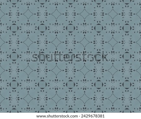 Spanish Seamless Batik. Portuguese Geometric Batik Tile. Blue Floral Print. Gray Traditional Mosaic Cross. White Ethnic Pattern Floor. Indian Geometric Flower Boho. Blue Lisbon Ethnic Pattern.