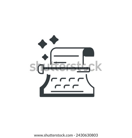 Copy writing icon, Copy writing vector illustration