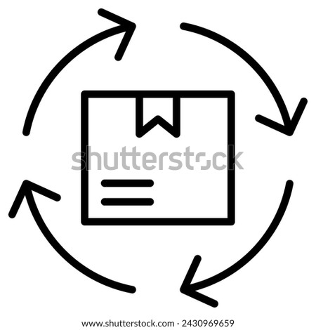 Product Lifecycle icon line vector illustration