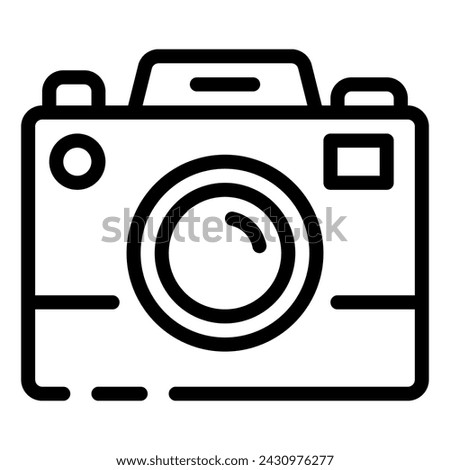 Camera Photography Simple Line Icon Logo Symbol