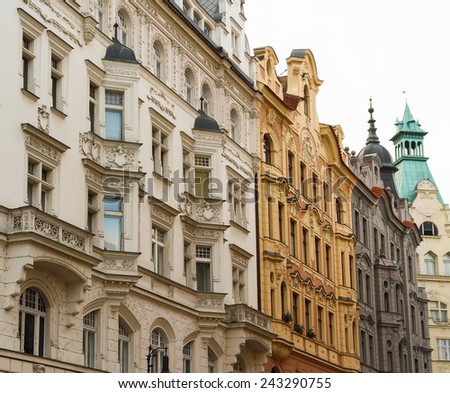 Old apartment building in Prague