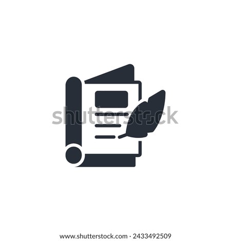 author icon. vector.Editable stroke.linear style sign for use web design,logo.Symbol illustration.