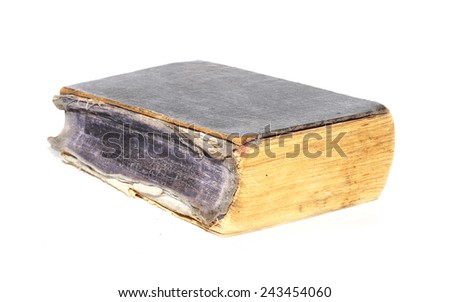 Old book  isolated on white background