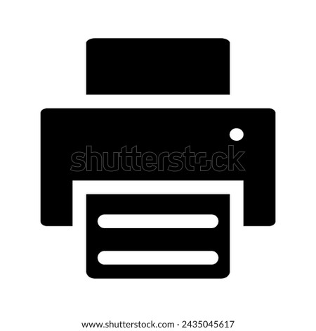 Printer fax icon vector business office automation for your web site design, logo, app, UI. Vector illustration