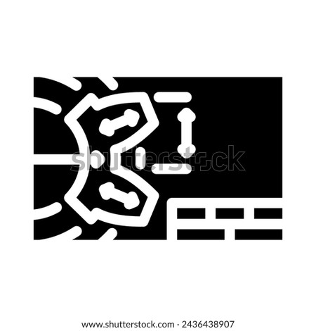 technical illustrations glyph icon vector. technical illustrations sign. isolated symbol illustration