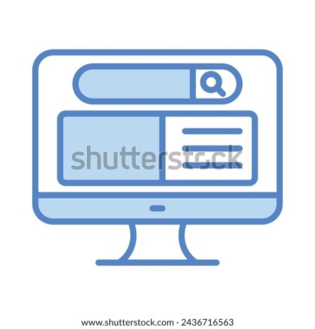 Website icon vector, stock illustration