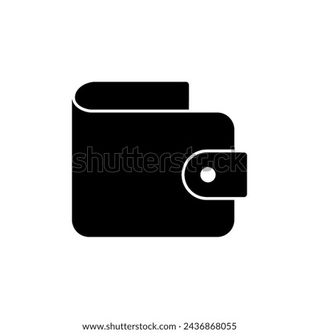 Wallet Icon isolated on white background. money wallet icon