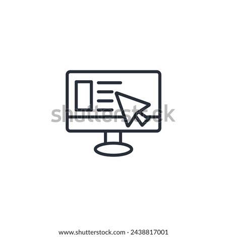 online news icon. vector.Editable stroke.linear style sign for use web design,logo.Symbol illustration.