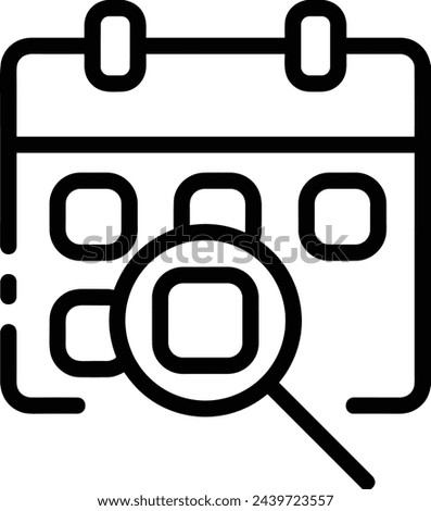 Calendar icon symbol vector image