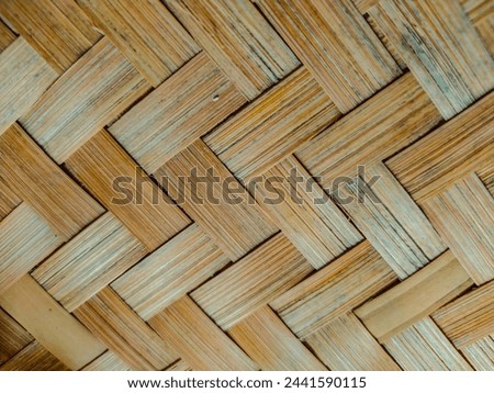 close up of woven bamboo texture for background