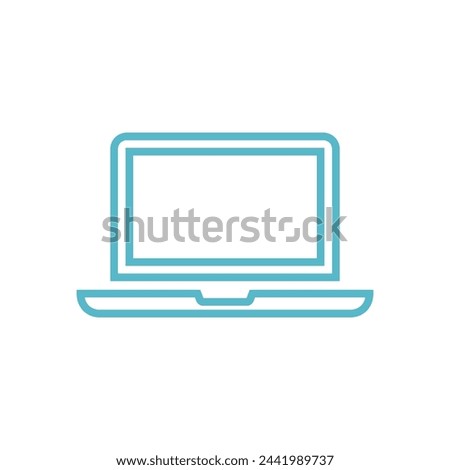 Laptop Notebook Icon Vector Template Illustration Design