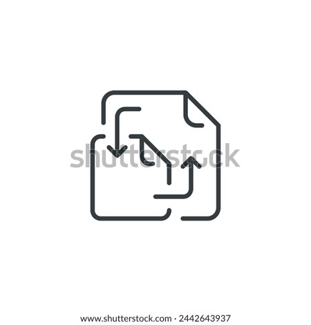 File exchange icon, vector illustration