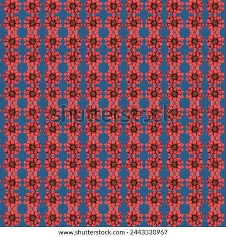 Abstract seamless pattern, seamless pattern, seamless flowers pattern, Vintage floral seamless pattern red roses with blue background