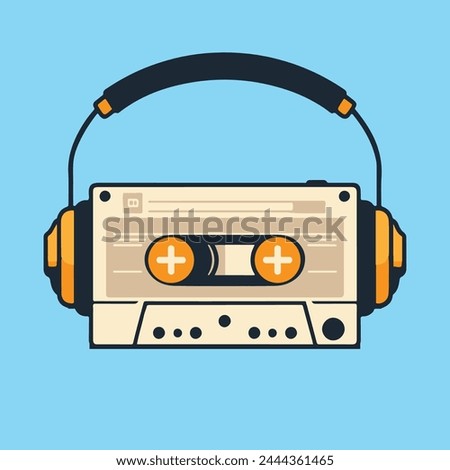 Cassette Player Tape Vintage Headphone Headset Music