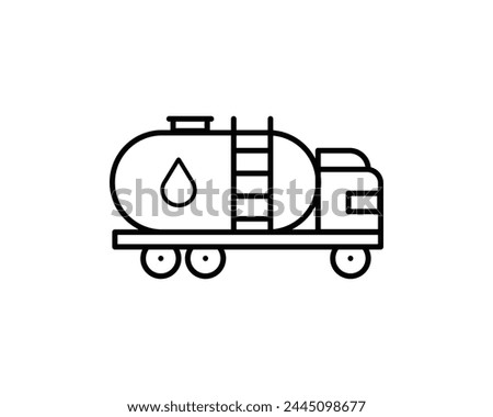 Fuel truck icon vector symbol design illustration