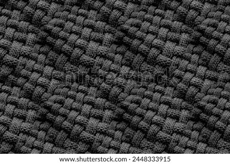 Knit Yarn Pattern. Grey Wool Knit Seamless. White Knitting Textures. Nordic Illustration. Silver Knitting Pattern Seamless. Scandinavian Pullover. Smoke Print.