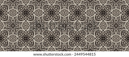 Black White knit Kaleidoscope dark tile. Sweater pattern. Artistic light Tiles. Christmas card pattern. Ornate illustration. Wine Pattern. Indian american Ink Sepia paint Winter Card