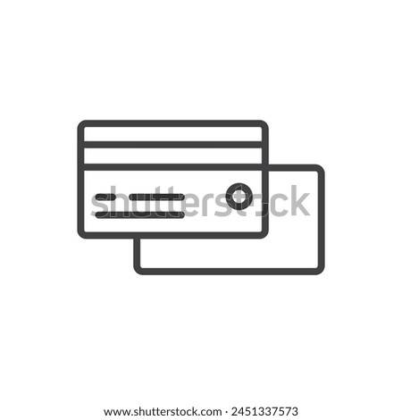 Banking Card and Financial Transaction Icons. Plastic Credit and Debit Card Symbols.