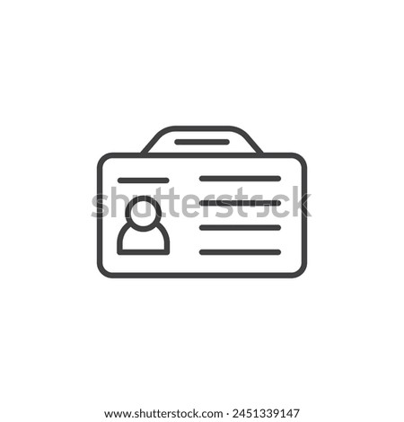 Identity Badge and Access Pass Icons. Security Identification and Member Recognition Symbols.
