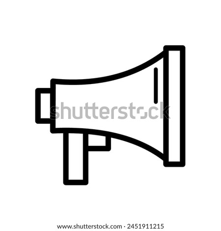 megaphone, advertising -  vector icon	