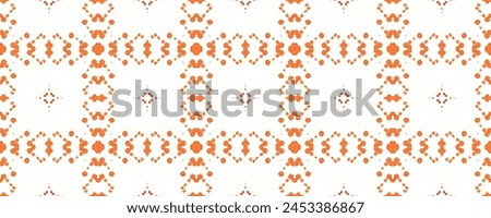 Kaleidoscope Shapes Abstract. Orange Artistic Texture. Kaleidoscope. Red Geo Tile. Bohemian Optical Repeat. Geometric Print Seamless. Red Symmetry Design. Psychedelic Geo.